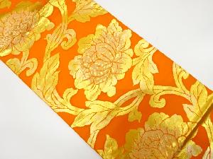 牡丹唐草模様織り出し　袋帯